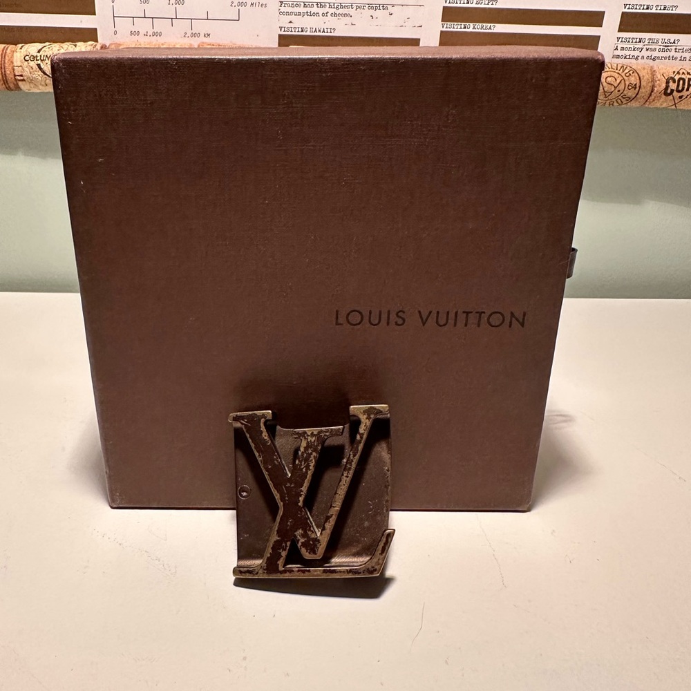 Louis Vuitton Brown Monogram Buckle